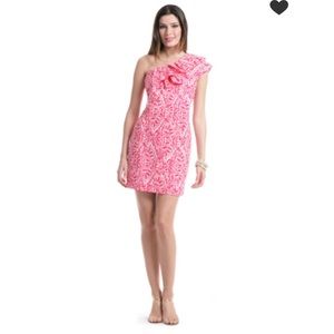 Lilly Pulitzer Punchy Pink Dress Size 4